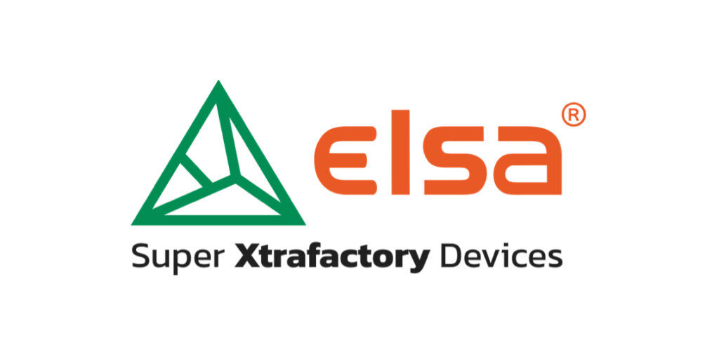 Nuovo logo di Elsa con il claim Super Xtrafactory Devices